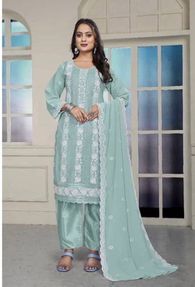 D.NO 1032 BY FLORENT DESIGNER GEORGETTE SALWAR SUIT WHOLESALER IN INDIA